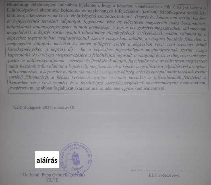 szerződés - dr. Papp Gabriella